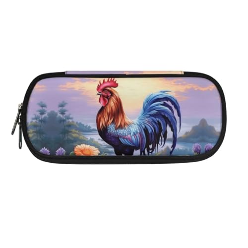 INSTANTARTS - Federmäppchen mit Reißverschluss, Schul-Organizer, großes Fassungsvermögen, Hahnhahn von INSTANTARTS