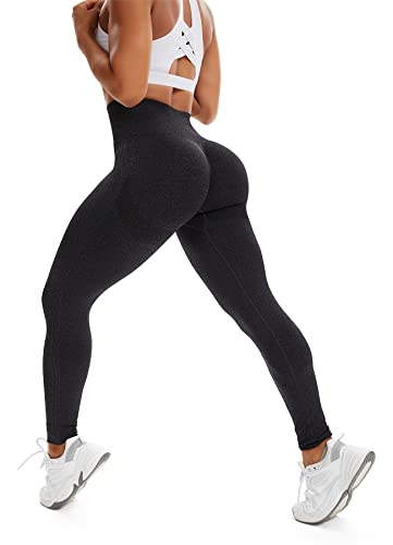 INSTINNCT Damen Scrunch Butt Leggings Booty Lifting Laufhose Sportstrumpfhosen Po Push Up Tights Yoga Pants Fitnesshose Yogahose Jogging Running Workout Training Gym Fitness Kohleschwarz M von INSTINNCT