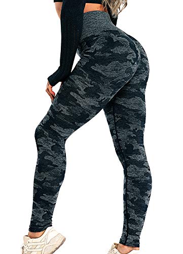 INSTINNCT Damen Sport Nahtlose Blickdicht Leggings Kompressions Yoga Fitnesshose Sporthose mit Hohe Taille für Gym Workout Jogging B-Dunekelblau S von INSTINNCT