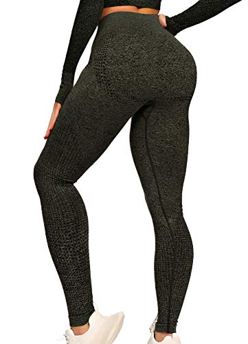 INSTINNCT Damen Yoga Lange Leggings Slim Fit Fitnesshose Sporthosen #4 Klassische Stil - Dunkelgrün L von INSTINNCT