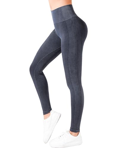 INSTINNCT Leggings Damen Sport Scrunch Butt, High Waist Yogahose Nahtlose Po Push Up, für Fitness Gym Alltag, Seamless - Schwarz M von INSTINNCT