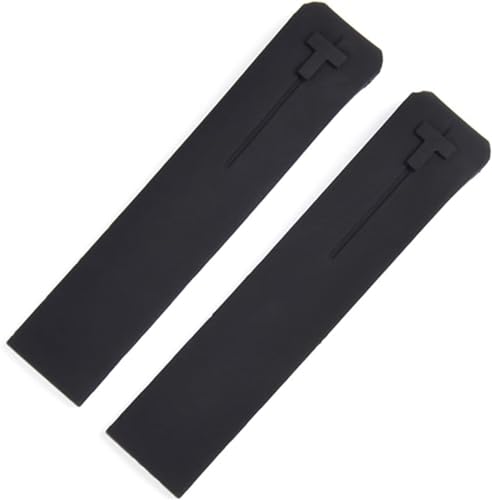 INSTR Sport-Silikon-Armband für Tissot Touch T013 T047 T-Sport T013420A T047420A T33 Wasserdichtes Uhrenarmband(Black no clasp 21mm) von INSTR