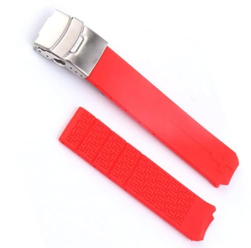 INSTR Sport-Silikon-Armband für Tissot Touch T013 T047 T-Sport T013420A T047420A T33 Wasserdichtes Uhrenarmband(Red silver1 20mm) von INSTR