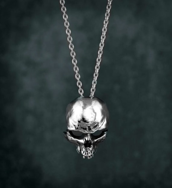 Intenebris ™ Gebrochener Schädel Halskette Aus Sterlingsilber von INTENEBRISbyJS
