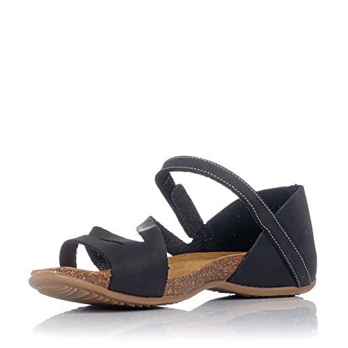 INTER-BIOS - Flache Sandalen 4476 Damen Schwarz, Schwarz , 38 EU von INTER-BIOS