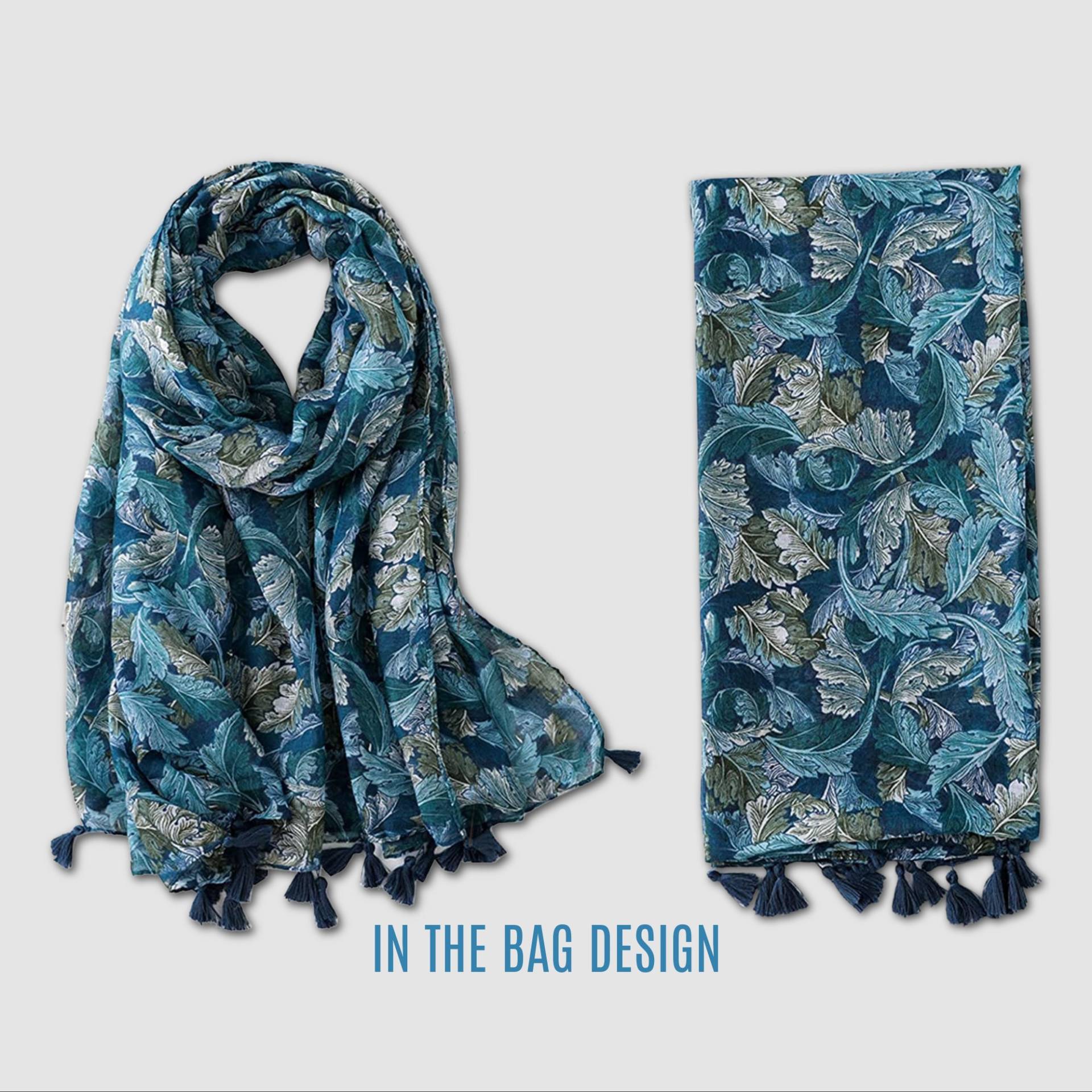 Blauer Türkis Schal Personalisierte Geschenke Infinity Schals Sommer Wickeln Frauen Leichte Lange Geschenk Muttertagsgeschenk Für Sie von INTHEBAGDesign