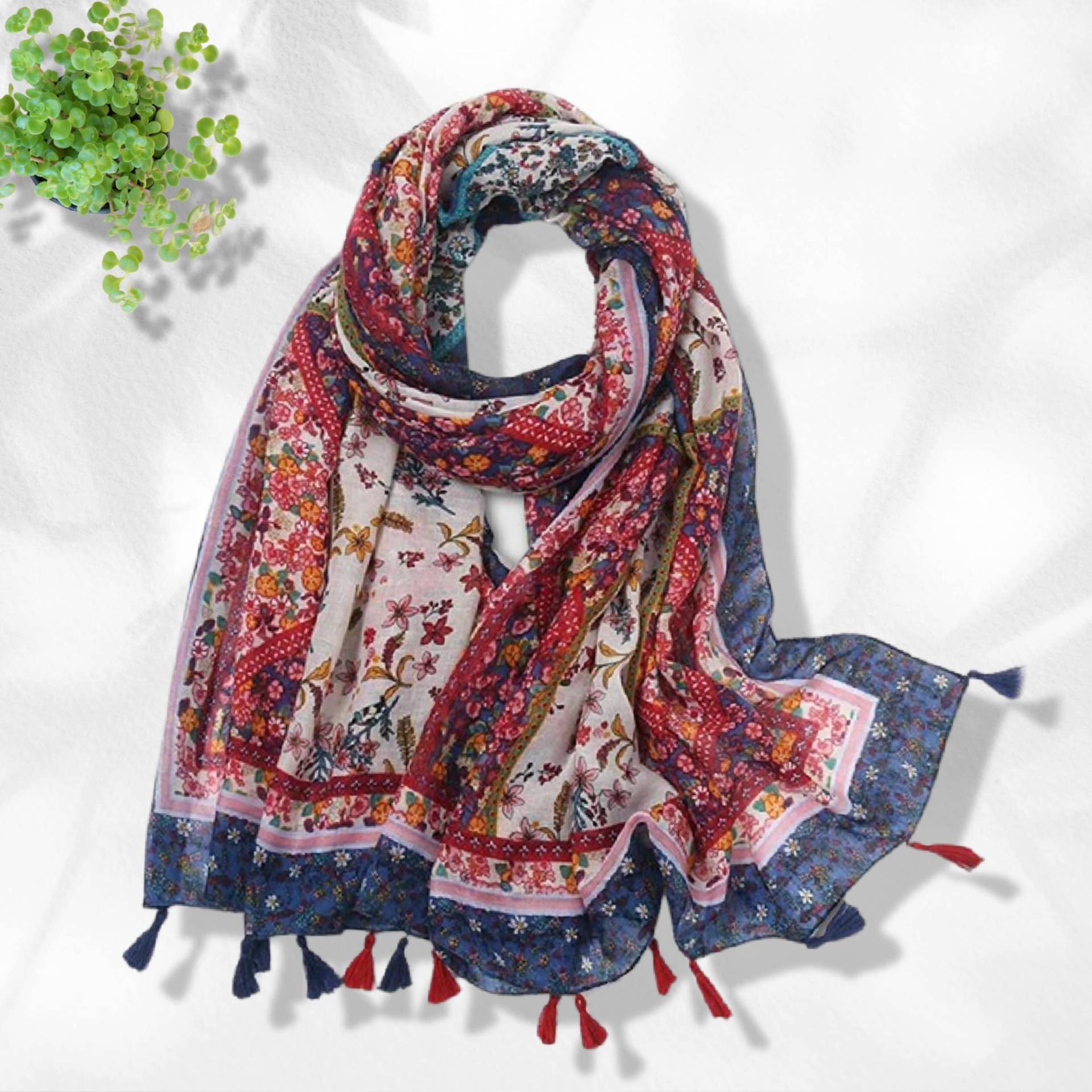 Rosa Floral Frauen Schal Sommer Wrap Infinity Schals Weiche Lange Muttertag Geschenk Für Personalisierte Sie Einzigartig von INTHEBAGDesign