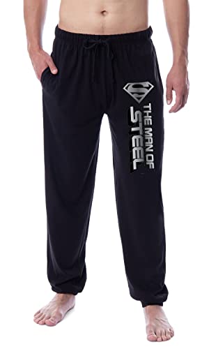 DC Comics Herren Schlafanzughose Superman The Man of Steel, Schwarz , XXXL von INTIMO