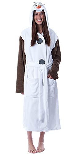 Disney Adult Frozen Snowman Olaf Costume Robe Hooded Bathrobe Men Women 2XL/3XL von INTIMO