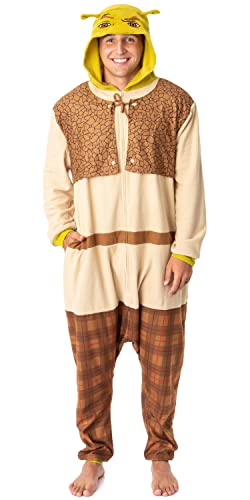DreamWorks Shrek Mens' Movie Film Character Costume Footless Sleep Union Suit (Large/X-Large) von INTIMO