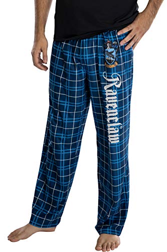 Harry Potter Adult Mens' Ravenclaw House Crest Plaid Pajama Pants (Medium) von INTIMO