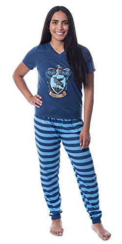 Harry Potter Damen Hogwarts House Crest Jogger Pyjama Set - All Houses, Ravenclaw, 50 von INTIMO