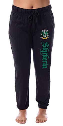 Harry Potter Damen Slytherin House Crest Sleep Jogger Pyjamahose, Schwarz, 3XL von INTIMO