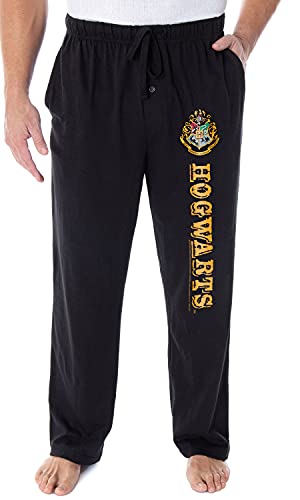 Harry Potter Herren-Pyjamahose mit Hauswappen, Gryffindor, Slytherin, Ravenclaw, Hufflepuff, Hogwarts, Hogwarts, Medium von INTIMO