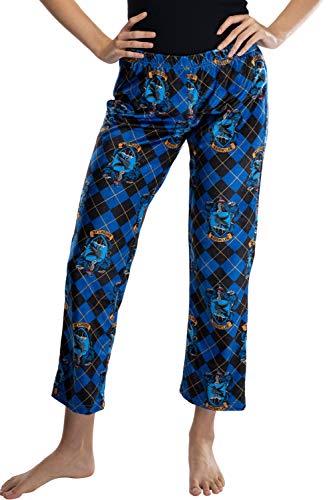 Harry Potter Juniors Hogwarts Häuser Wappen Cropped Lounge Pants Pyjama - Blau - Medium von INTIMO