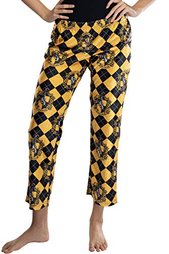 Harry Potter Juniors Hogwarts Häuser Wappen Cropped Lounge Pants Pyjama - Gelb - X-Large von INTIMO