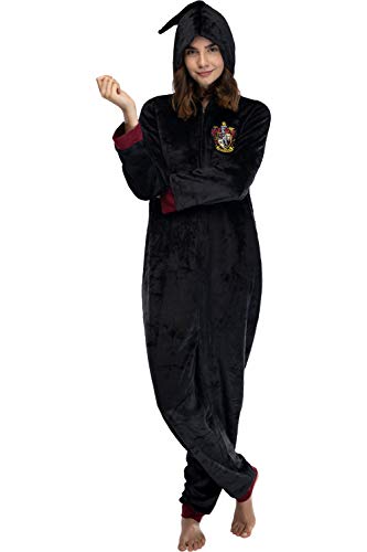 Harry Potter Juniors Kapuzen-Pyjama Union Anzug - Alle 4 Häuser Gryffindor, Slytherin, Ravenclaw, Hufflepuff, Gryffindor, XXL-3XL von INTIMO