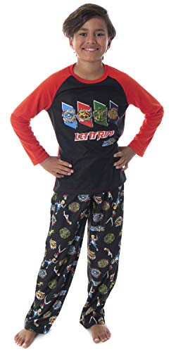 INTIMO Beyblade Burst Boys 'Spinner Tops Fafnir Lass es krachen! 2-teiliges Hemd und Hose Kinderpyjama-Set (SM, 6/7) von INTIMO