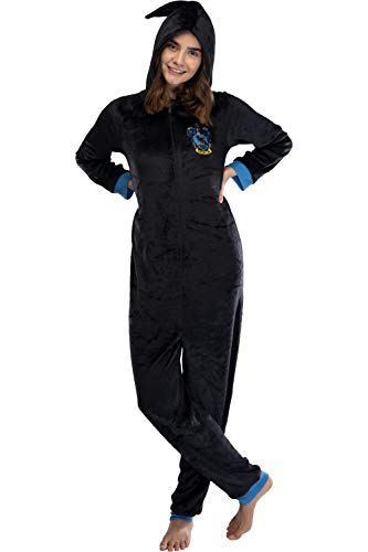 INTIMO Harry Potter Juniors' Ravenclaw Hooded One-Piece Pajama Union Suit (L/XL) von INTIMO