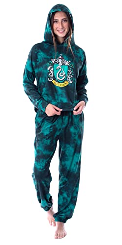 INTIMO Harry Potter Womens' Hogwarts Houses Tie Dye Hooded Jogger Set-Slytherin (X-Small) von INTIMO