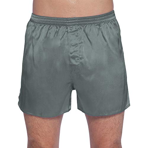 INTIMO Herren Boxershorts Classic Silk - Grau - X-Large von INTIMO