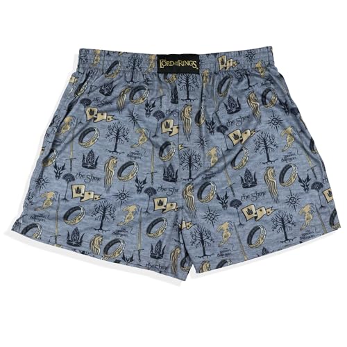 INTIMO Lord of The Rings Boxershorts Icons One Ring Tree of Gondor Underwear, GRAU, X-Large von INTIMO