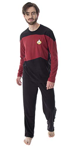 INTIMO Star Trek Next Generation Men's Picard Uniform Costume Sleepwear Raglan and Pants Pajama Set (XL) von INTIMO