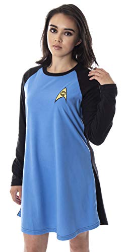 INTIMO Star Trek Original Serie Damen Junioren Kostüm Raglan Schlafhemd Nachthemd Pyjama Top (Spock, 2XL) von INTIMO