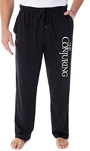 INTIMO The Conjuring Men's Horror Movie Logo Sleep Pajama Pants Bottoms (L) Black von INTIMO
