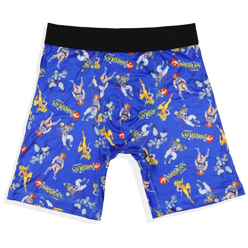 INTIMO Thundercats Herren Boxershorts Classic Cartoon Lion-O Cheetara Tygra Panthro Unterwäsche, Blau, XX-Large von INTIMO