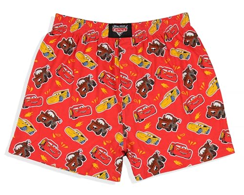 Intimo Disney Herren Cars Lightning McQueen Mater und Cruz Ramirez Boxershorts Unterwäsche, Rot/Ausflug, einfarbig (Getaway Solids), XX-Large von INTIMO