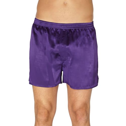 Intimo Klassische Herren-Boxershorts aus Seide, Amethyst, XX-Large von INTIMO