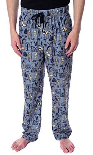 Lord of The Rings Men's Allover Pattern Adult Sleepwear Lounge Bottoms Pajama Pants (Medium) von INTIMO