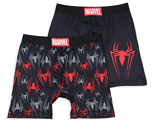 Marvel Mens' 2 Pack Spider-Man Spidey Underwear Briefs Boxershorts (Large) Black von INTIMO