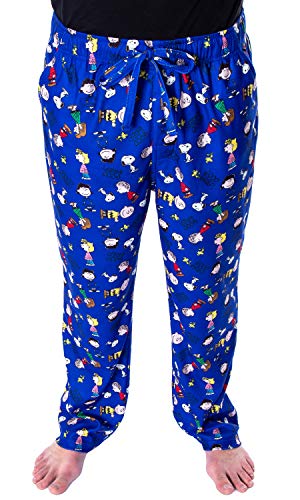 Peanuts Men's Good Grief! Allover Character Pattern Loungewear Sleep Pajama Pants (3X-Large) von INTIMO