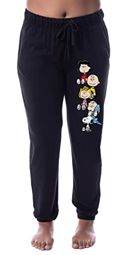 Peanuts Womens' Charlie Brown Snoopy Lucy Sally Linus Jogger Sleep Character Pajama Pants (Large) von INTIMO