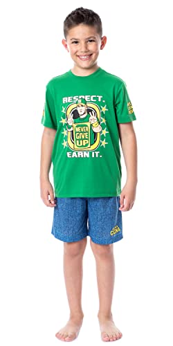 WWE Boys' Wrestling John Cena Respect Earn It Sleep Pajama Set Shorts (18/20) von INTIMO