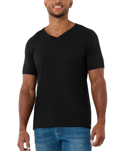INTO THE AM Premium V Neck T Shirts for Men - Modern Fitted Tees S - 2XL Vneck Unterhemden, Essential – Schwarz, XL INTO THE AM Premium V Neck T Shirts for Men - Modern Fitted Tees S - 2XL Vneck Unterhemden, Essential – Schwarz, XL von INTO THE AM