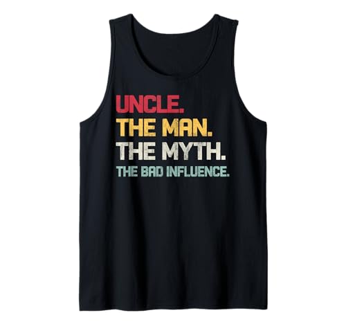 Vintage Onkel The Man The Myth The Bad Influence Retro Tank Top Vintage Onkel The Man The Myth The Bad Influence Retro Tank Top von INTO THE AM