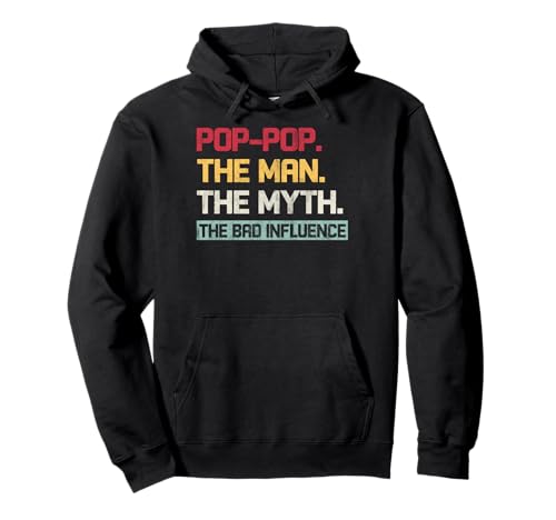 Vintage Pop The Man The Myth The Bad Influence Retro Pullover Hoodie Vintage Pop The Man The Myth The Bad Influence Retro Pullover Hoodie von INTO THE AM