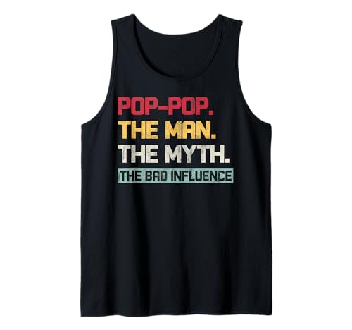Vintage Pop The Man The Myth The Bad Influence Retro Tank Top Vintage Pop The Man The Myth The Bad Influence Retro Tank Top von INTO THE AM