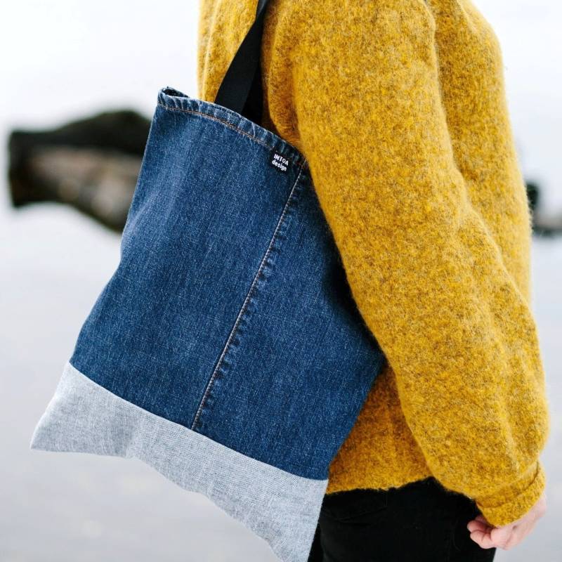 Denim Tasche Aus Upcycling Jeans Denim Tasche Aus Upcycling Jeans von INTOAdesign