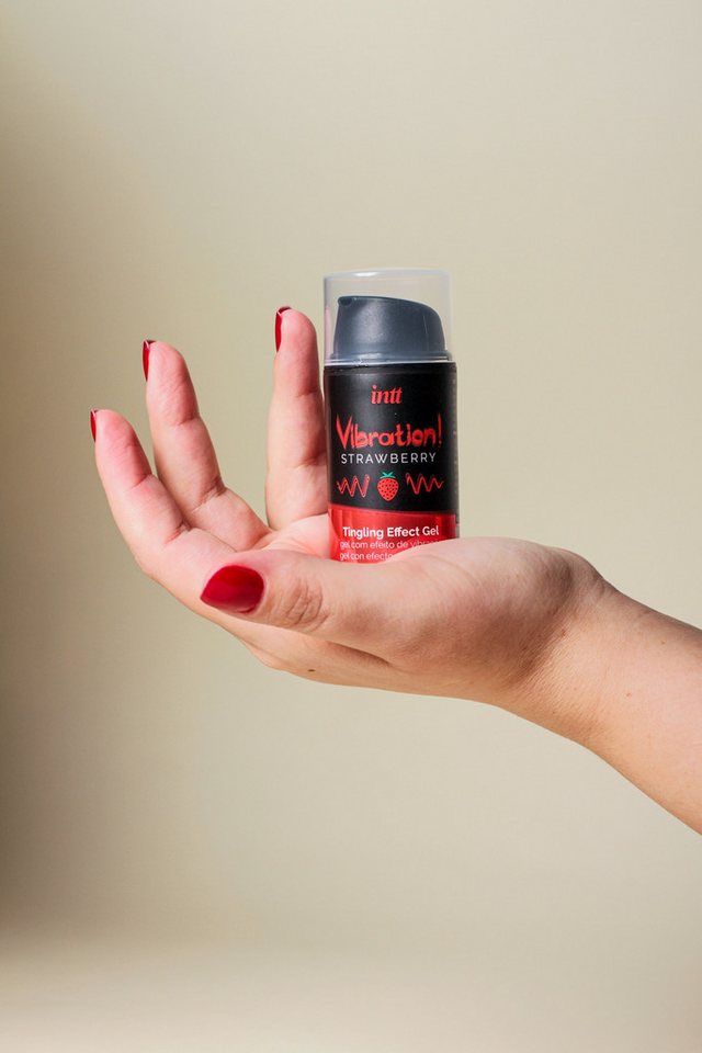 INTT Stimulationsgel Vibration! Strawberry Tintelende Gel von INTT