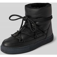 INUIKII Lederstiefel mit Label-Stitching in Black, Größe 40 von INUIKII
