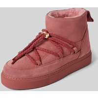 INUIKII Stiefel aus echtem Leder mit Lammfell-Futter in Pink, Größe 40 von INUIKII