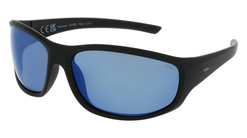 INVU Fahrradbrille INVU Flexi matt schwarz Spiegel blau INVU Fahrradbrille INVU Flexi matt schwarz Spiegel blau von INVU
