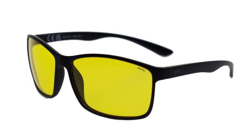 INVU Sonnenbrille Sportbrille matt schwarz, gelb Nachtsicht INVU Sonnenbrille Sportbrille matt schwarz, gelb Nachtsicht von INVU