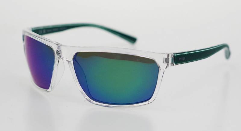 INVU Sonnenbrille Sportbrille transparent-grau, Spiegel grün INVU Sonnenbrille Sportbrille transparent-grau, Spiegel grün von INVU