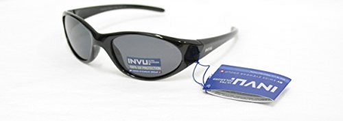 Invu, K 2408 A, Polarisierte Sonnenbrille für Kinder, schwarz, Gläser mit 100% UV-Schutz, ausziehbar Invu, K 2408 A, Polarisierte Sonnenbrille für Kinder, schwarz, Gläser mit 100% UV-Schutz, ausziehbar von INVU