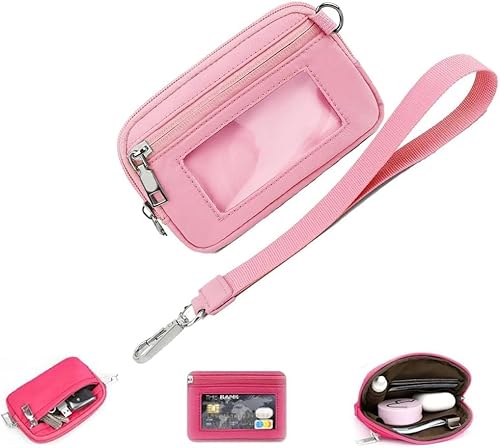 INXKED Multifunctional Fashion Wristlet Bag Zip Card Case with Clear ID Window Large Capacity Women's Wallet (02) von INXKED
